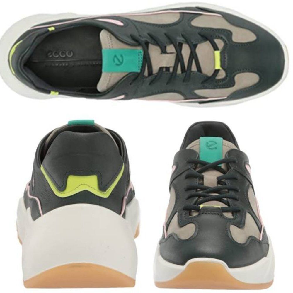 ECCO‎ Women's Chunky Fluidform Leather Shoes Preamium Suede Sneaker Size 7 $319 - Picture 2 of 7
